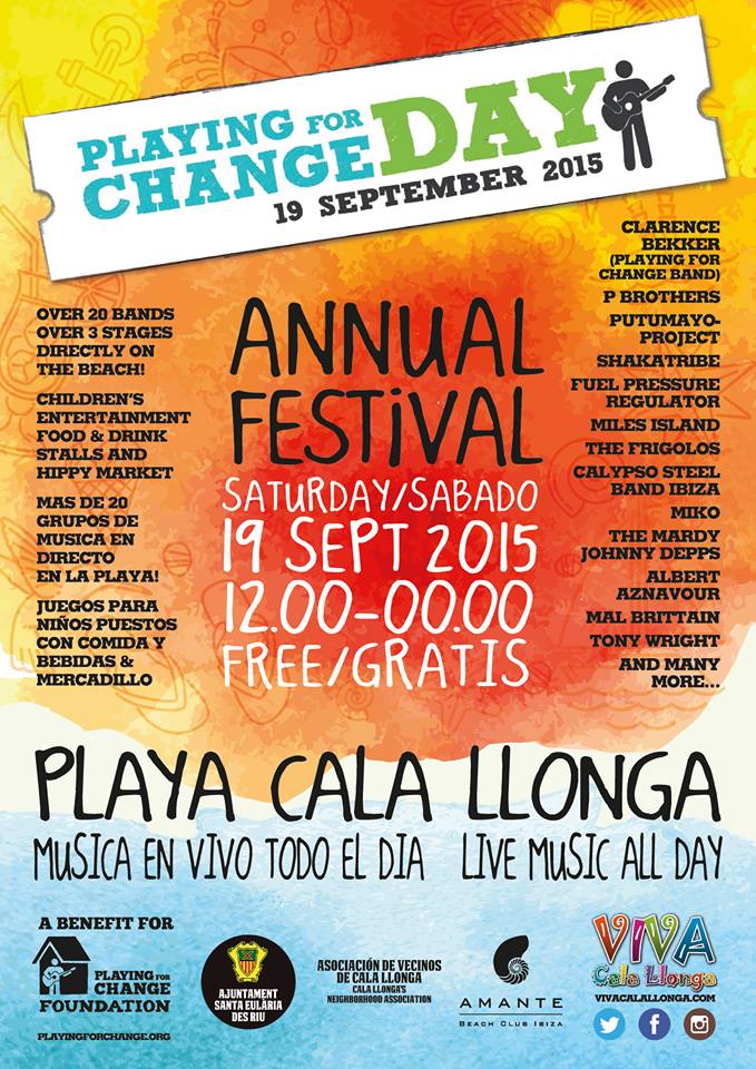 playing for change day cala llonga